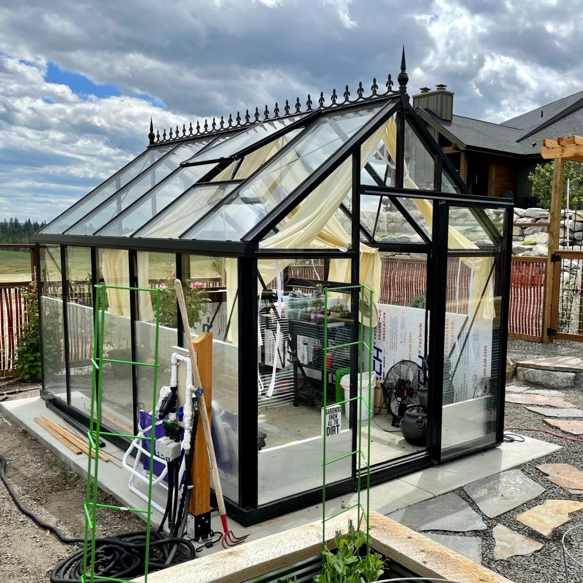 Janssens | 8x12.5x8 ft Junior Victorian J-VIC 24 Glass Greenhouse Kit With 4mm Tempered Glass Glazing - Image 6