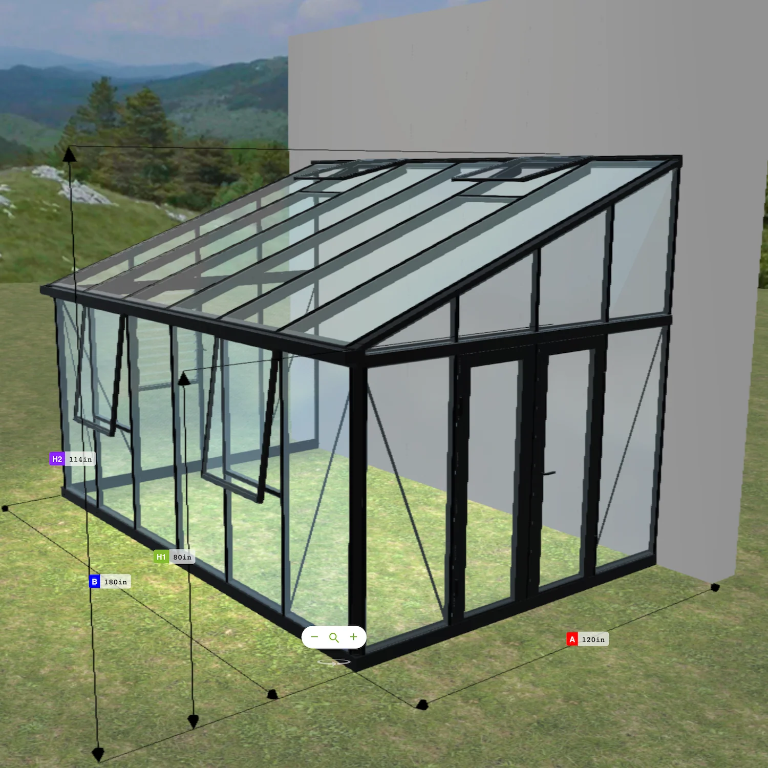 Janssens | Arcadia Lean-To Glass Greenhouse MQJ779 - Image 7