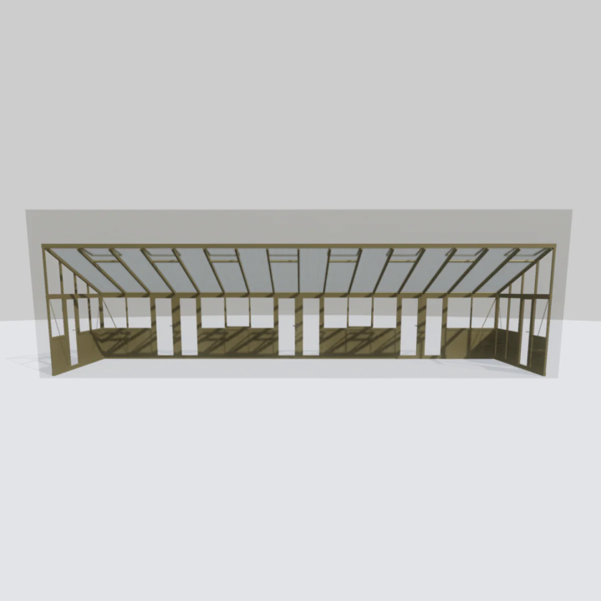 Janssens | Arcadia Lean-To Glass Greenhouse/Sunroom with 4mm Tempered Glass / 10mm Heat Block Glazing (Custom GHV398/JPL688) - Image 7