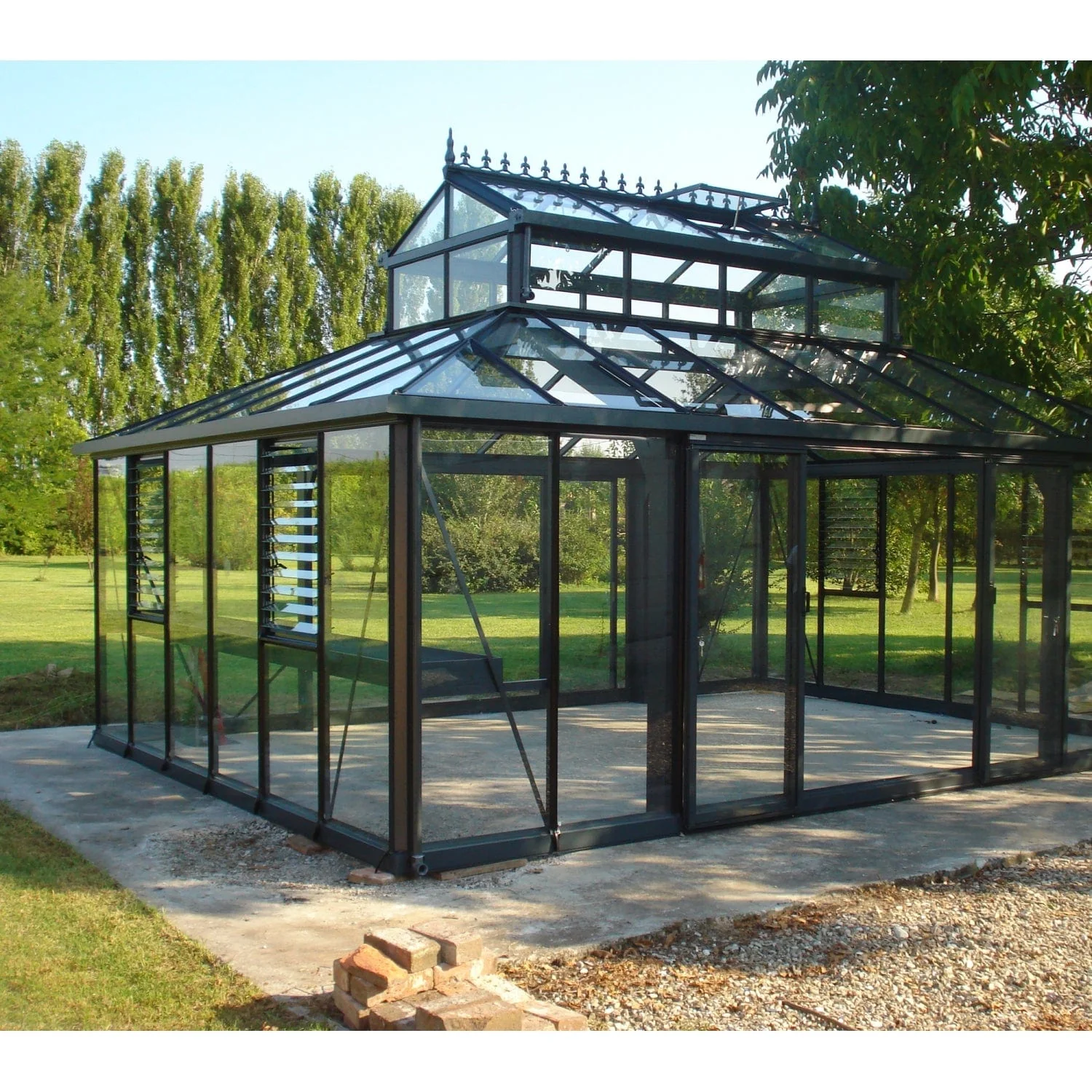 Janssens | Cathedral Victorian Glass Greenhouse Kit With 4mm Tempered Glass Glazing - Image 3