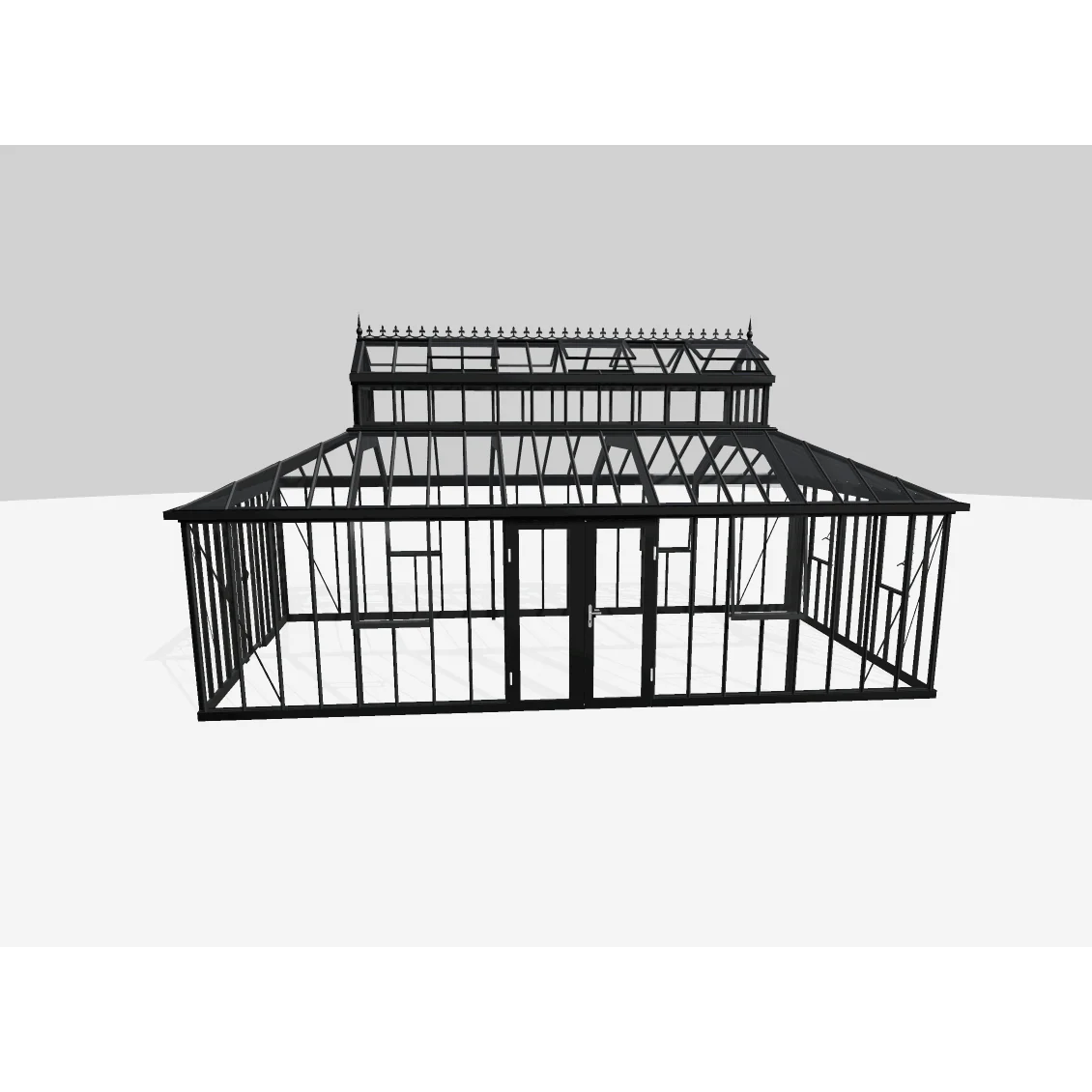 Janssens | Cathedral Victorian Glass Greenhouse Kit with 4mm Tempered Glass Glazing (Custom LUR811/REP733) - Image 3