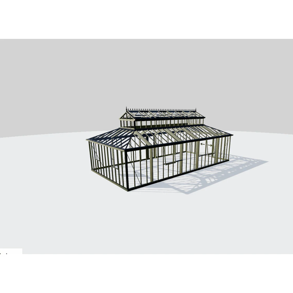 Janssens | Cathedral Victorian Glass Greenhouse Kit with 4mm Tempered Glass Glazing (Custom LUR811/REP733) - Image 7