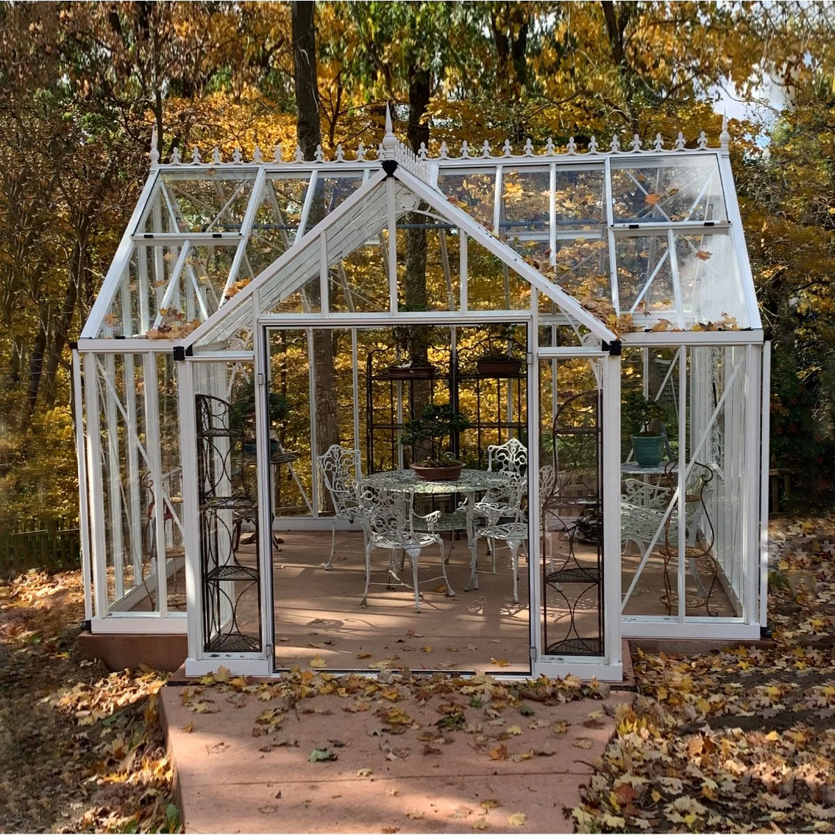 Janssens | 13x13x10 Ft Royal EOS T Glass Greenhouse Kit With 4mm Tempered Glass Glazing - Image 3
