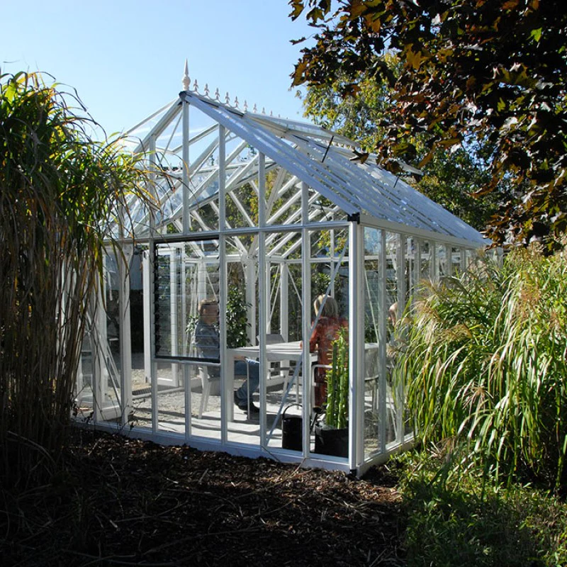 Janssens | 13x13x10 Ft Royal EOS T Glass Greenhouse Kit With 4mm Tempered Glass Glazing - Image 5