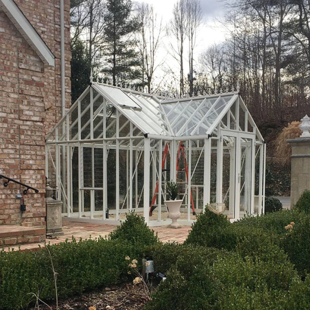 Janssens | 13x13x10 Ft Royal EOS T Glass Greenhouse Kit With 4mm Tempered Glass Glazing - Image 7