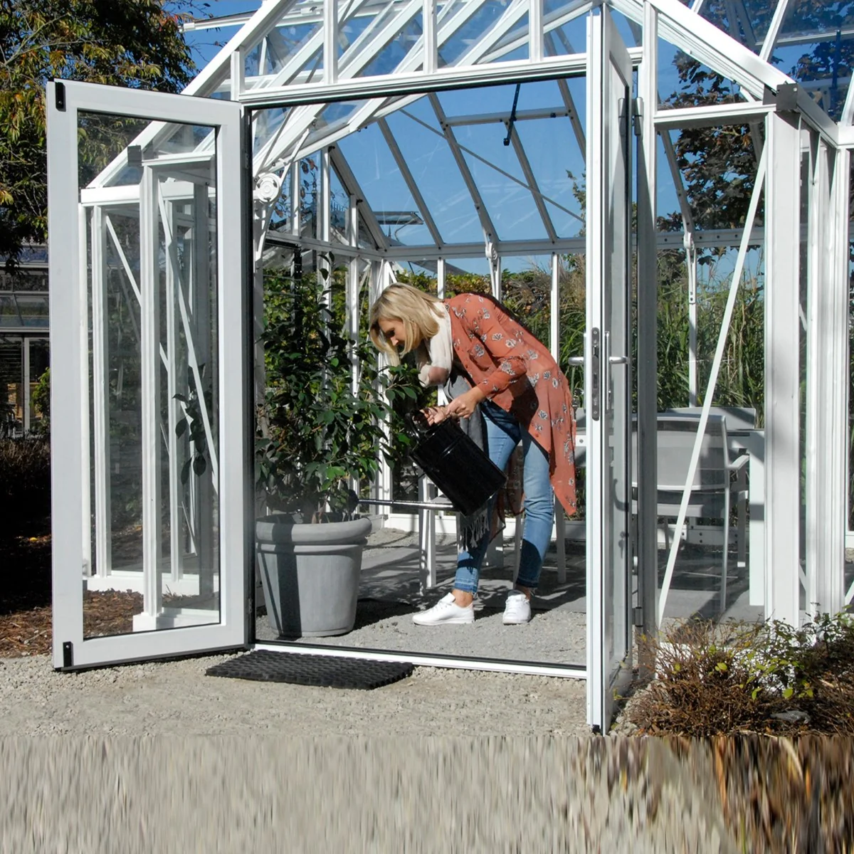 Janssens | 13x13x10 Ft Royal EOS T Glass Greenhouse Kit With 4mm Tempered Glass Glazing - Image 8