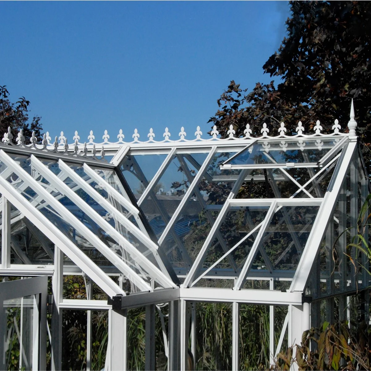 Janssens | 13x13x10 Ft Royal EOS T Glass Greenhouse Kit With 4mm Tempered Glass Glazing - Image 10