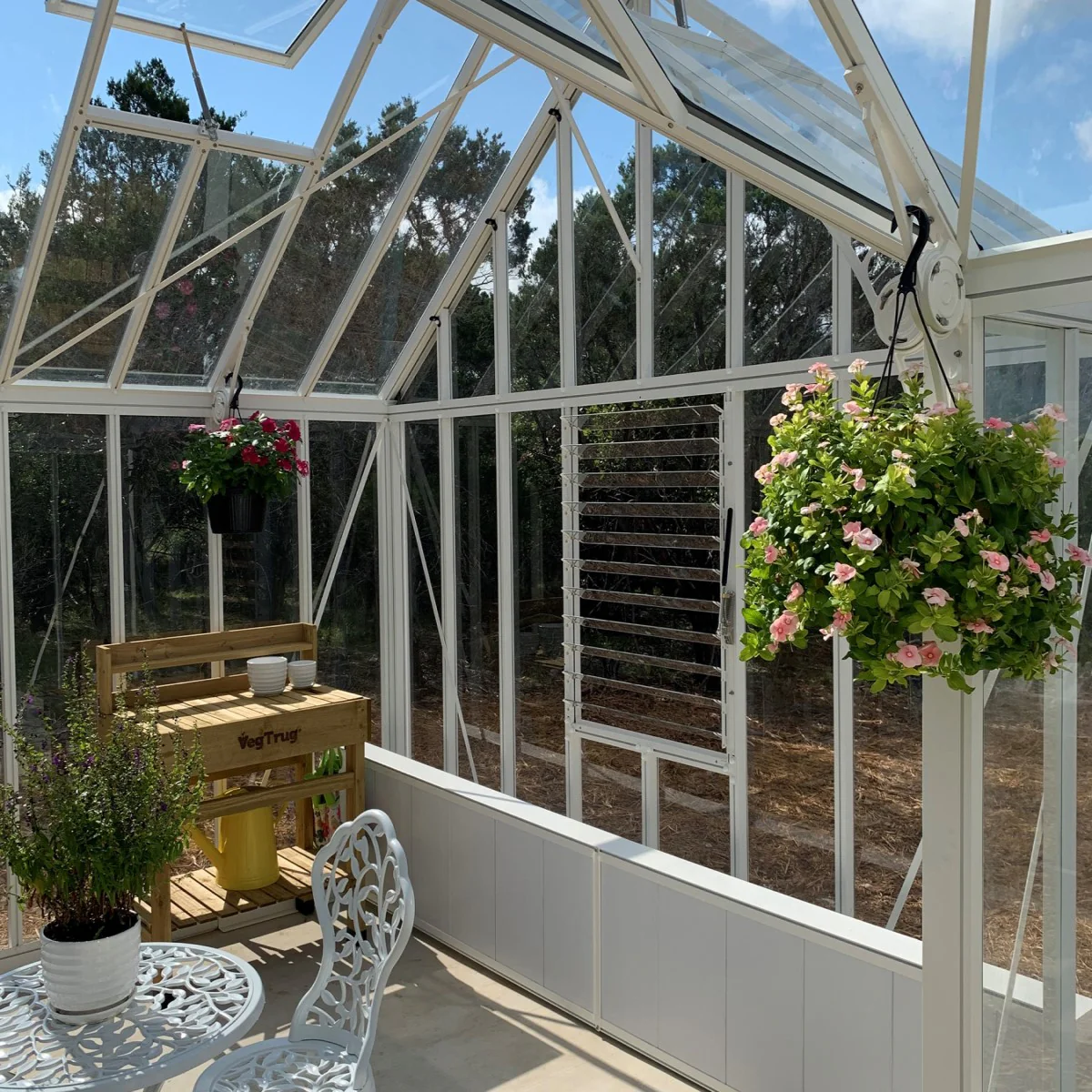 Janssens | 13x13x10 Ft Royal EOS T Glass Greenhouse Kit With 4mm Tempered Glass Glazing - Image 11