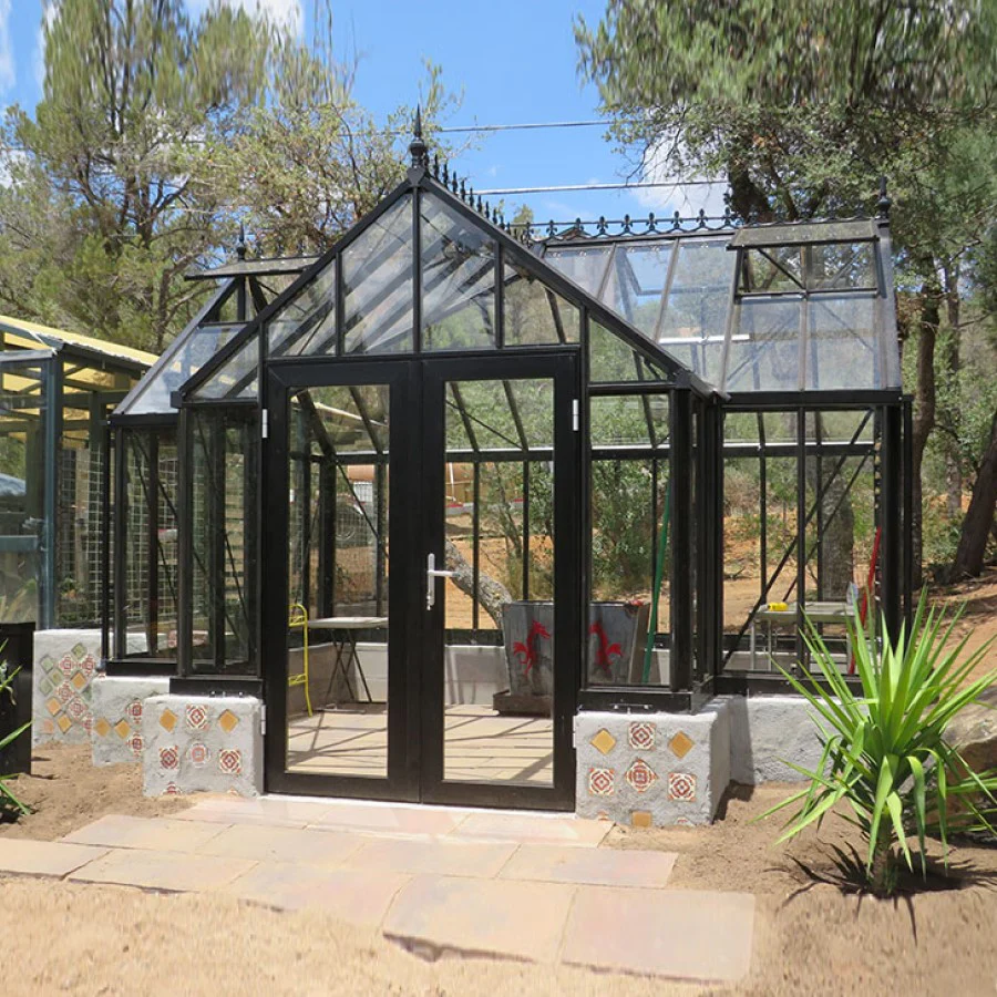 Janssens | 13x13x10 Ft Royal EOS T Glass Greenhouse Kit With 4mm Tempered Glass Glazing - Image 14