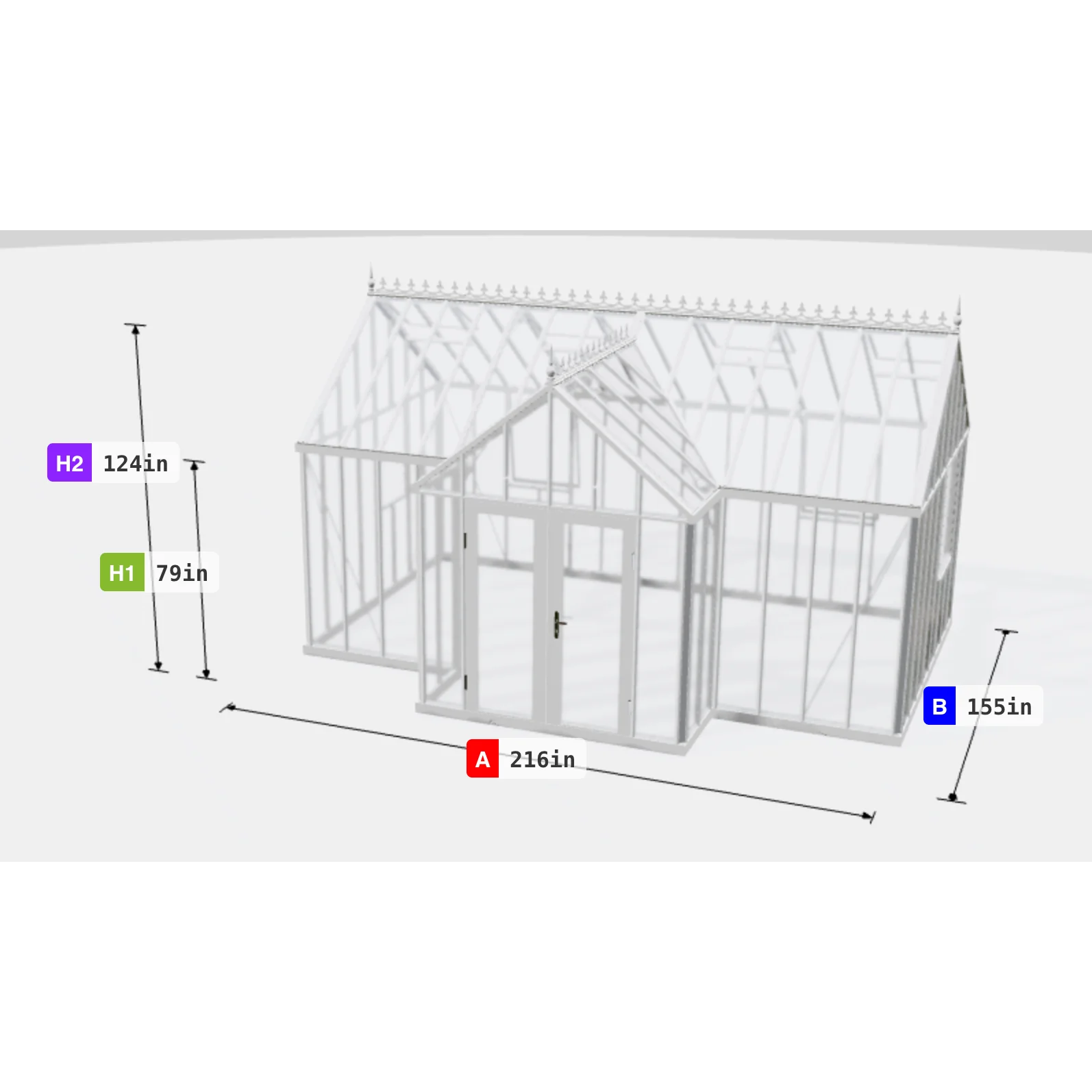 Janssens | EOS Royal T Victorian Glass Greenhouse Kit With 4mm Narrow Tempered Glass Glazing - Image 29