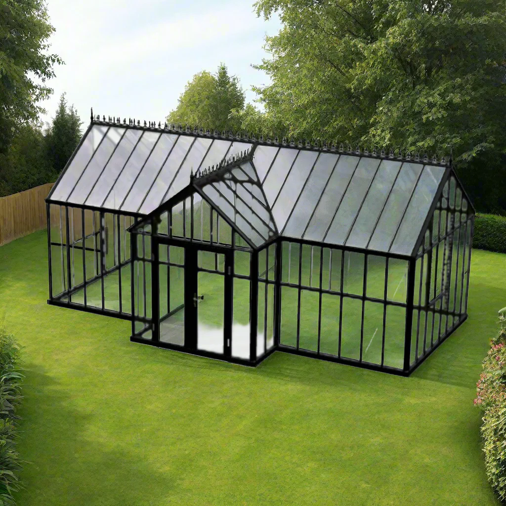 Janssens | EOS Royal T Victorian Glass Greenhouse Kit With 4mm Narrow Tempered Glass Glazing - Image 6