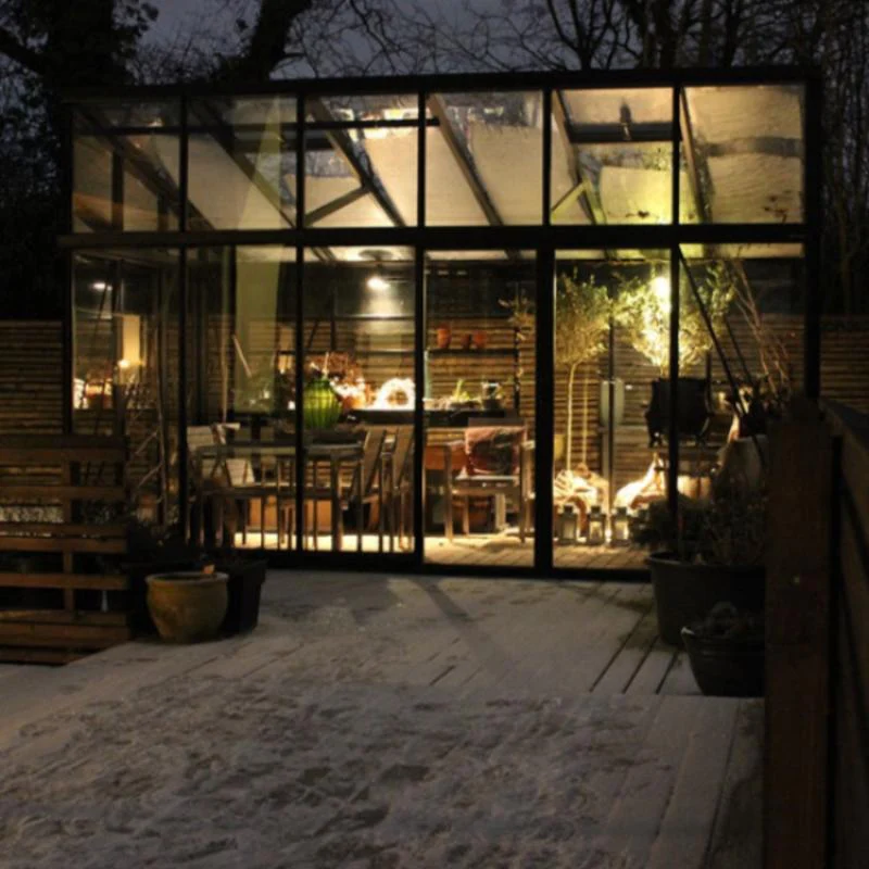 Janssens | Modern Pent Roof Glass Greenhouse Kit With 4mm Tempered Glass Glazing - Image 14