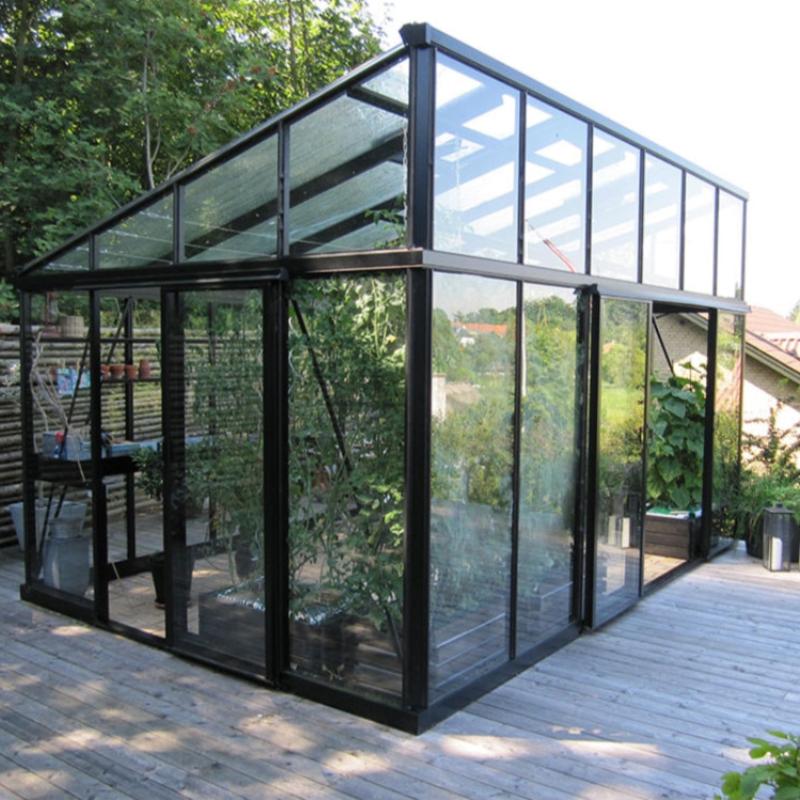 Janssens | Modern Pent Roof Glass Greenhouse Kit With 4mm Tempered Glass Glazing - Image 2