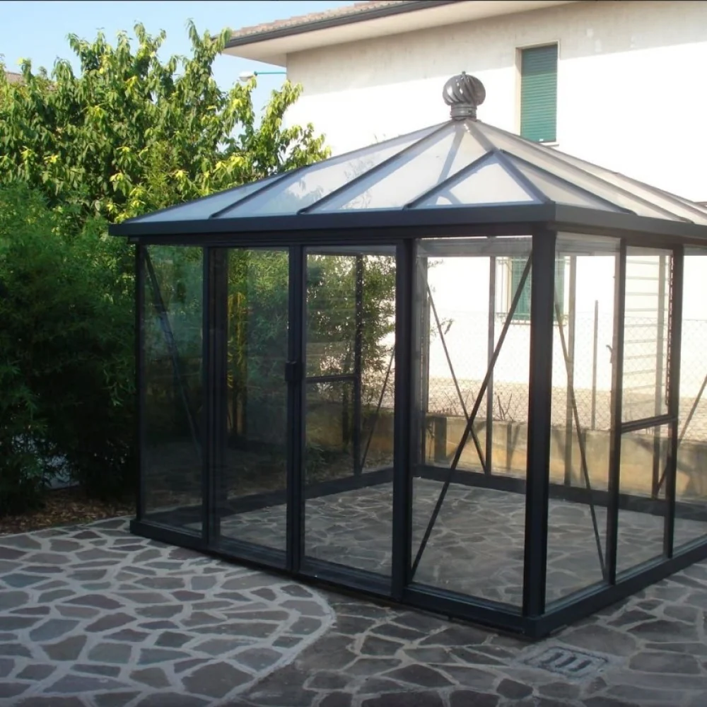 Janssens | Pyramid Glass Greenhouse Kit With 4mm Tempered Glass Glazing - Image 10