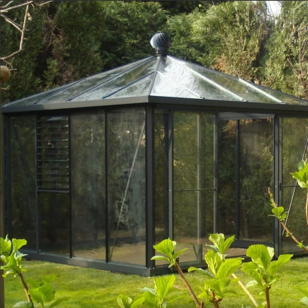 Janssens | Pyramid Glass Greenhouse Kit With 4mm Tempered Glass Glazing - Image 12