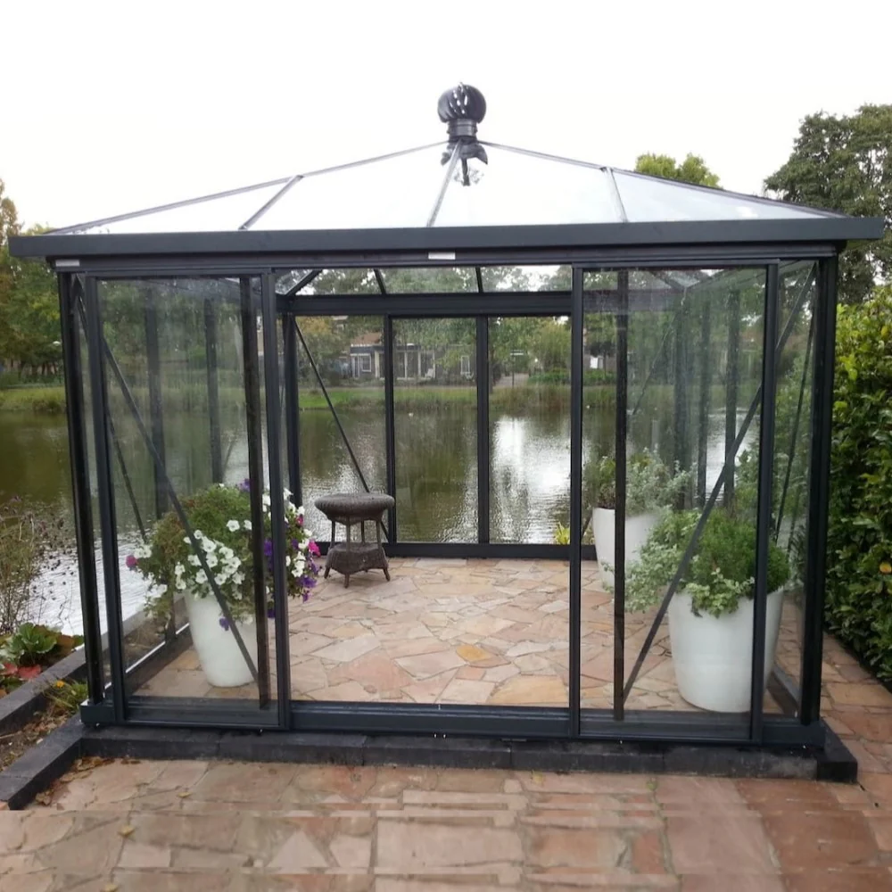 Janssens | Pyramid Glass Greenhouse Kit With 4mm Tempered Glass Glazing - Image 3
