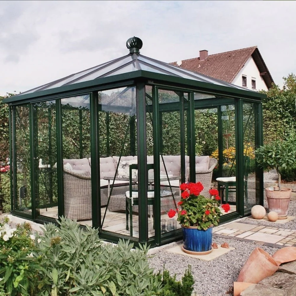 Janssens | Pyramid Glass Greenhouse Kit With 4mm Tempered Glass Glazing - Image 4