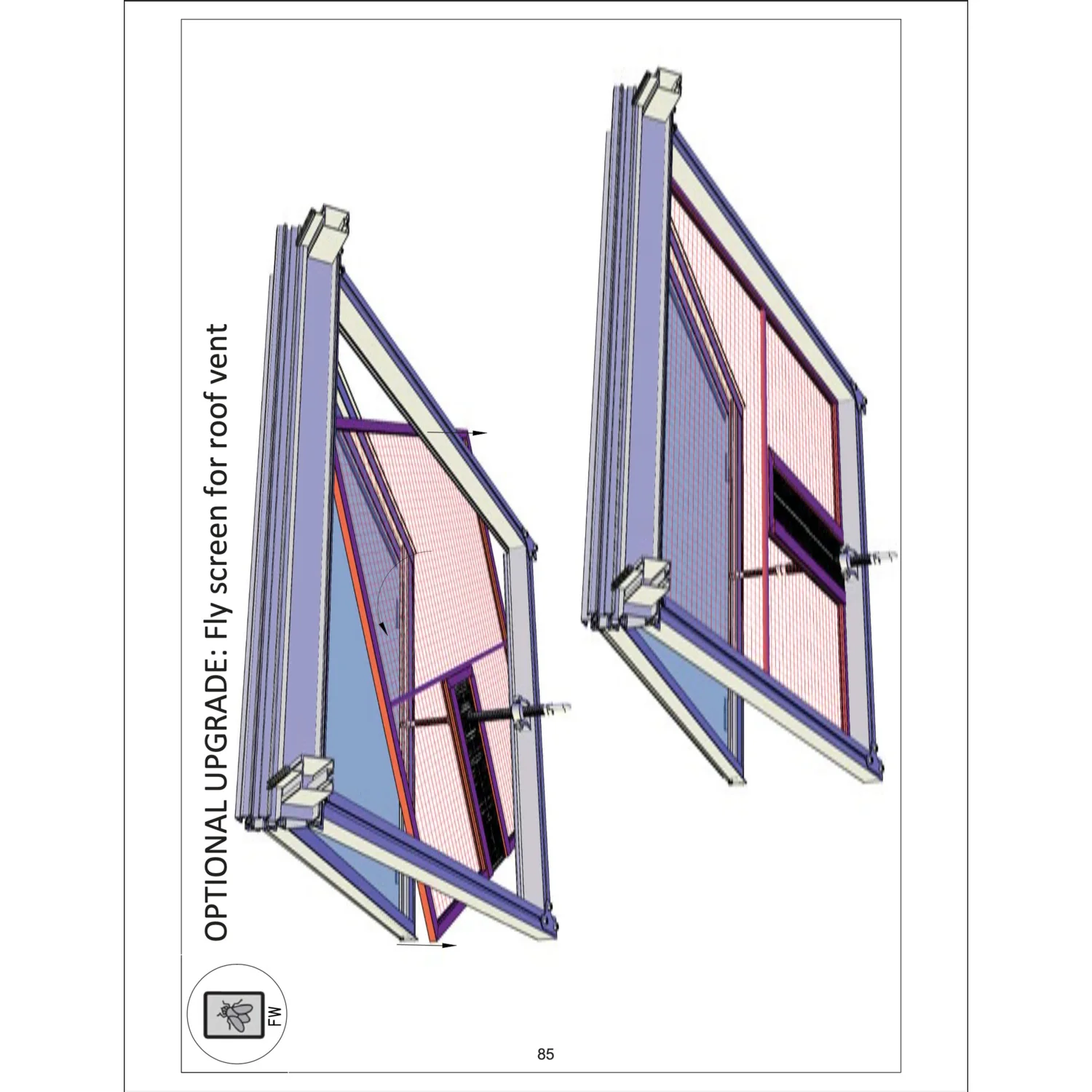Janssens | Roof Window Fly Screen for Greenhouses - Image 2