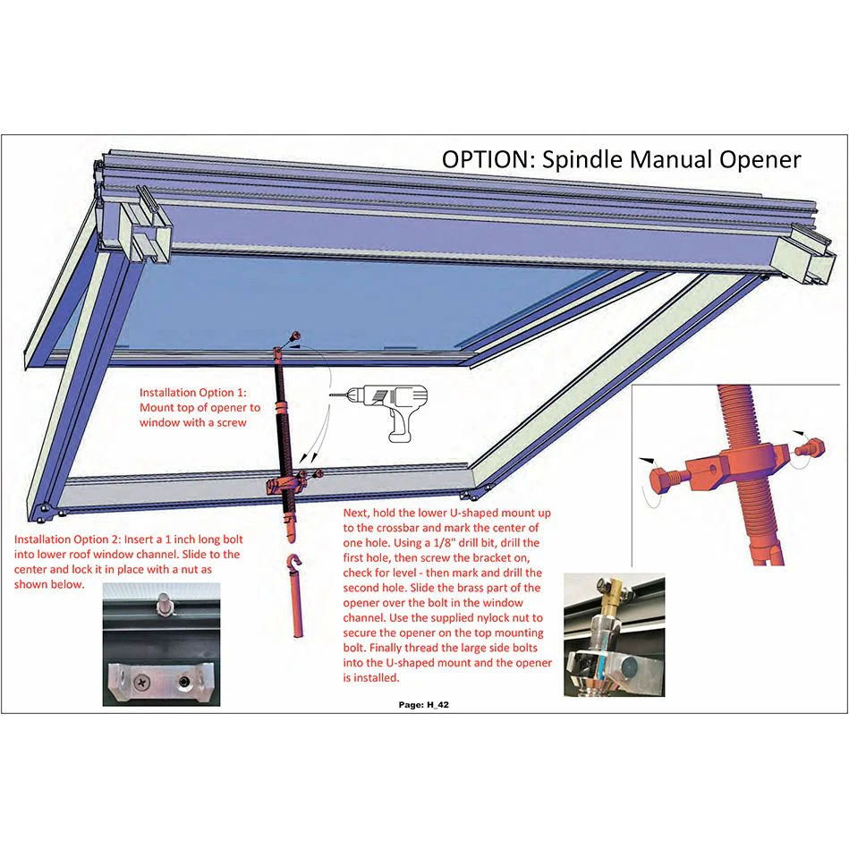 Janssens | Spindle Opener for Roof Window - Image 2