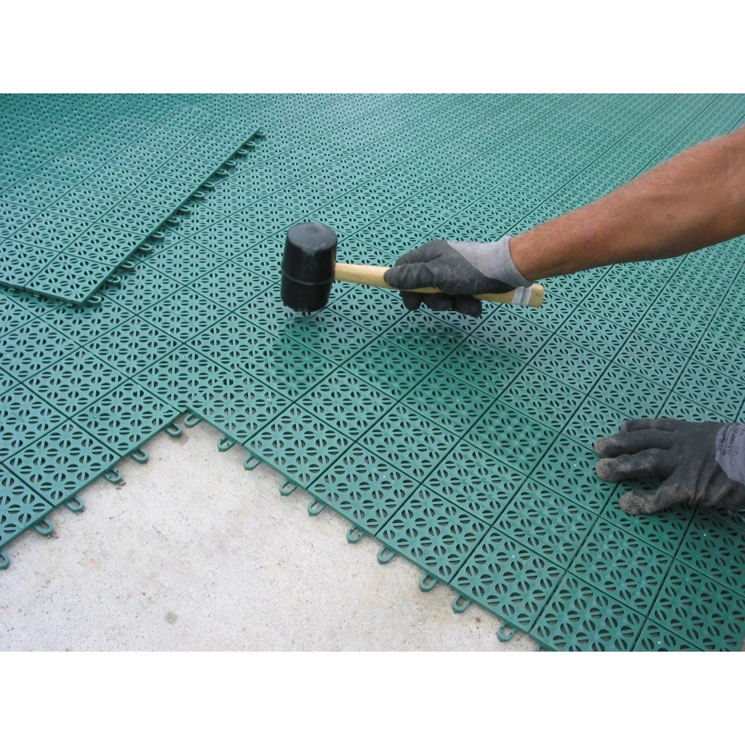 Riverstone | MONT 16' Greenhouse Interlocking Flooring System - 41 Tiles Kit - Image 13