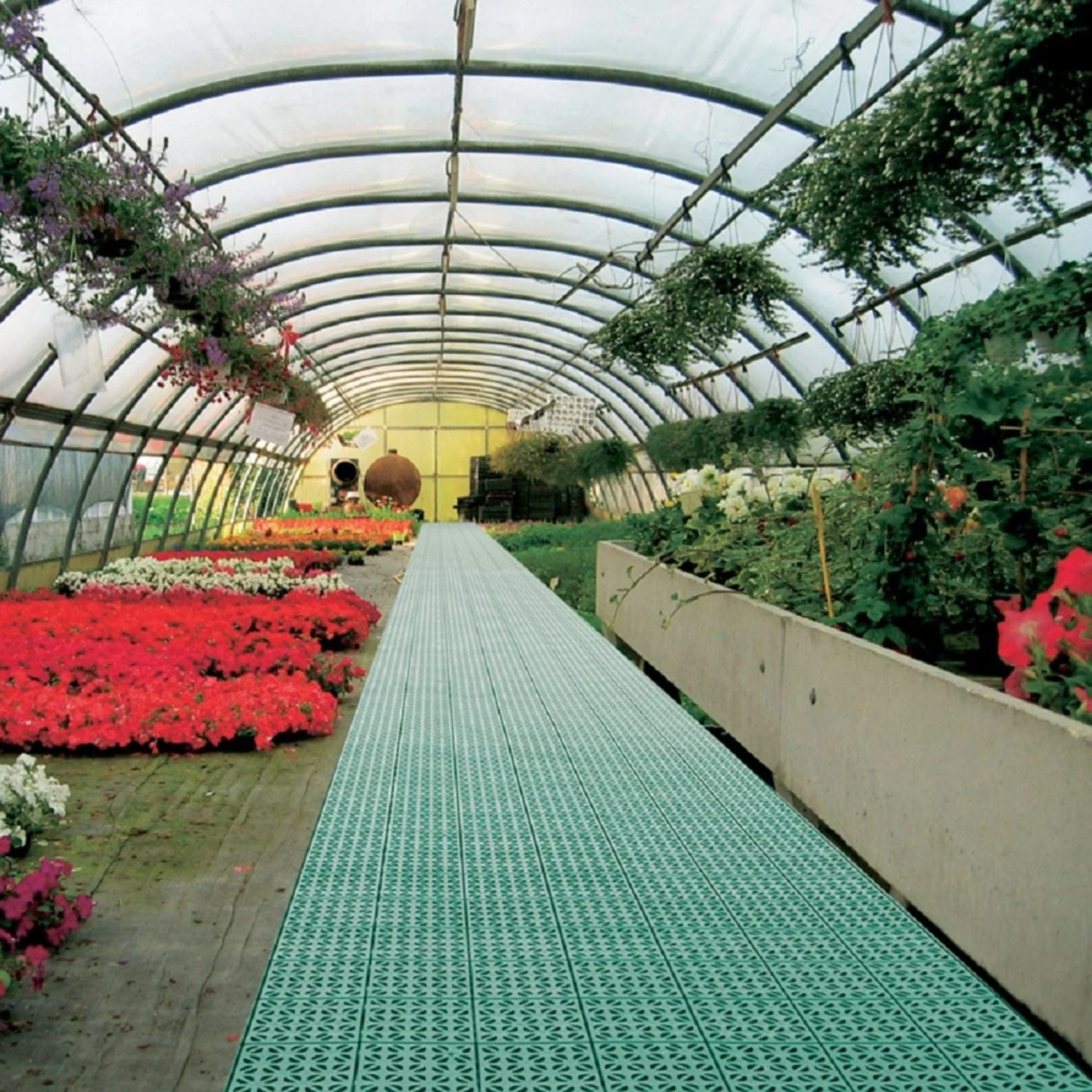 Riverstone | MONT 24' Greenhouse Interlocking Flooring System - 63 Tiles Kit - Image 11