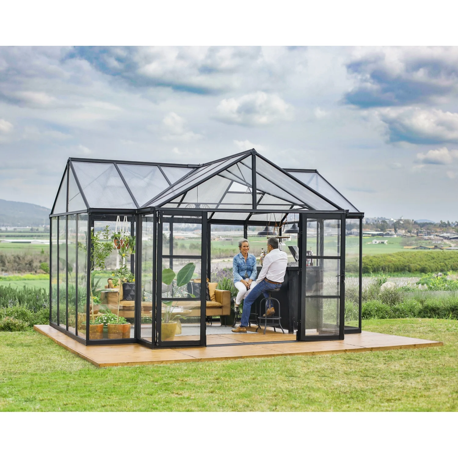 Palram - Canopia | 12x15 Ft Triomphe Chalet Greenhouse - Image 12
