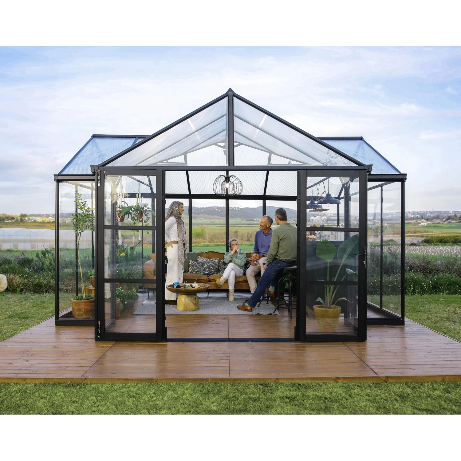 Palram - Canopia | 12x15 Ft Triomphe Chalet Greenhouse - Image 13