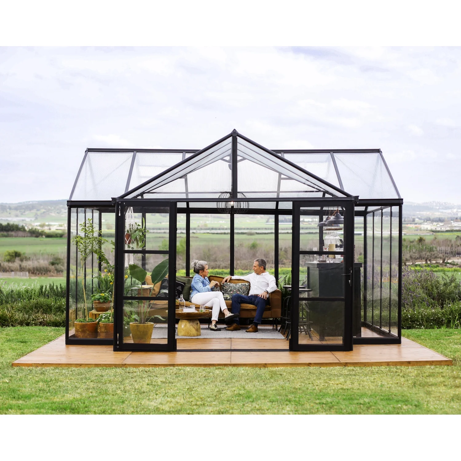 Palram - Canopia | 12x15 Ft Triomphe Chalet Greenhouse - Image 4