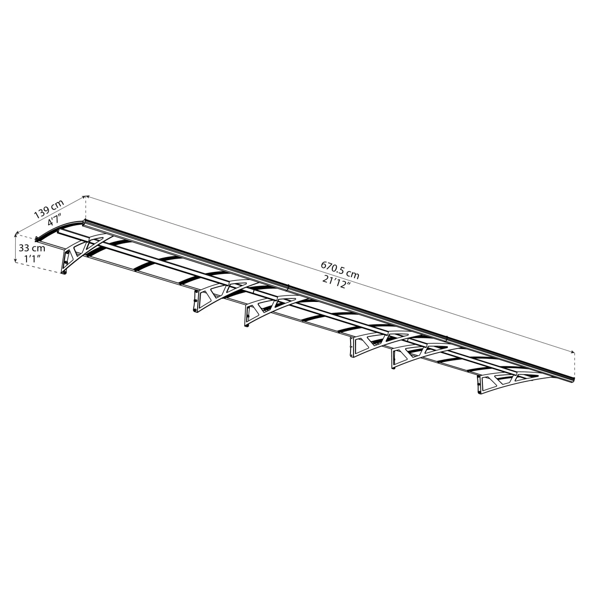 Palram - Canopia | Amsterdam Door Awning - Image 11