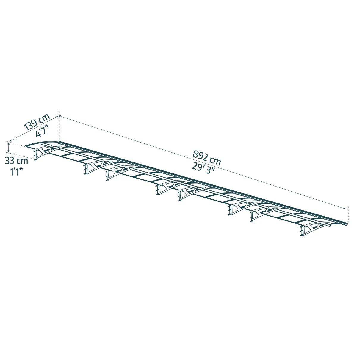 Palram - Canopia | Amsterdam Door Awning - Image 14