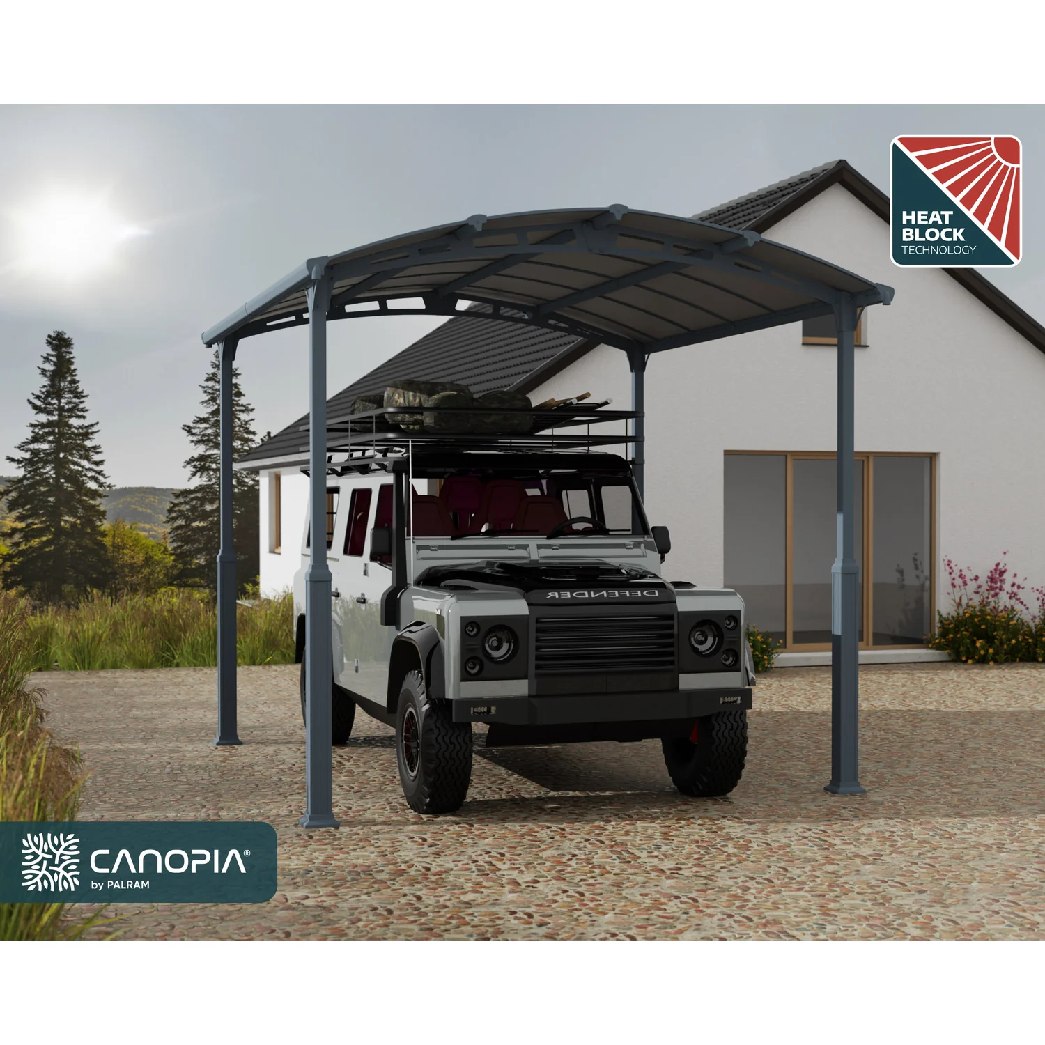 Palram - Canopia | Arcadia Alpine RV Carport 12x14x11.5 ft - Image 12