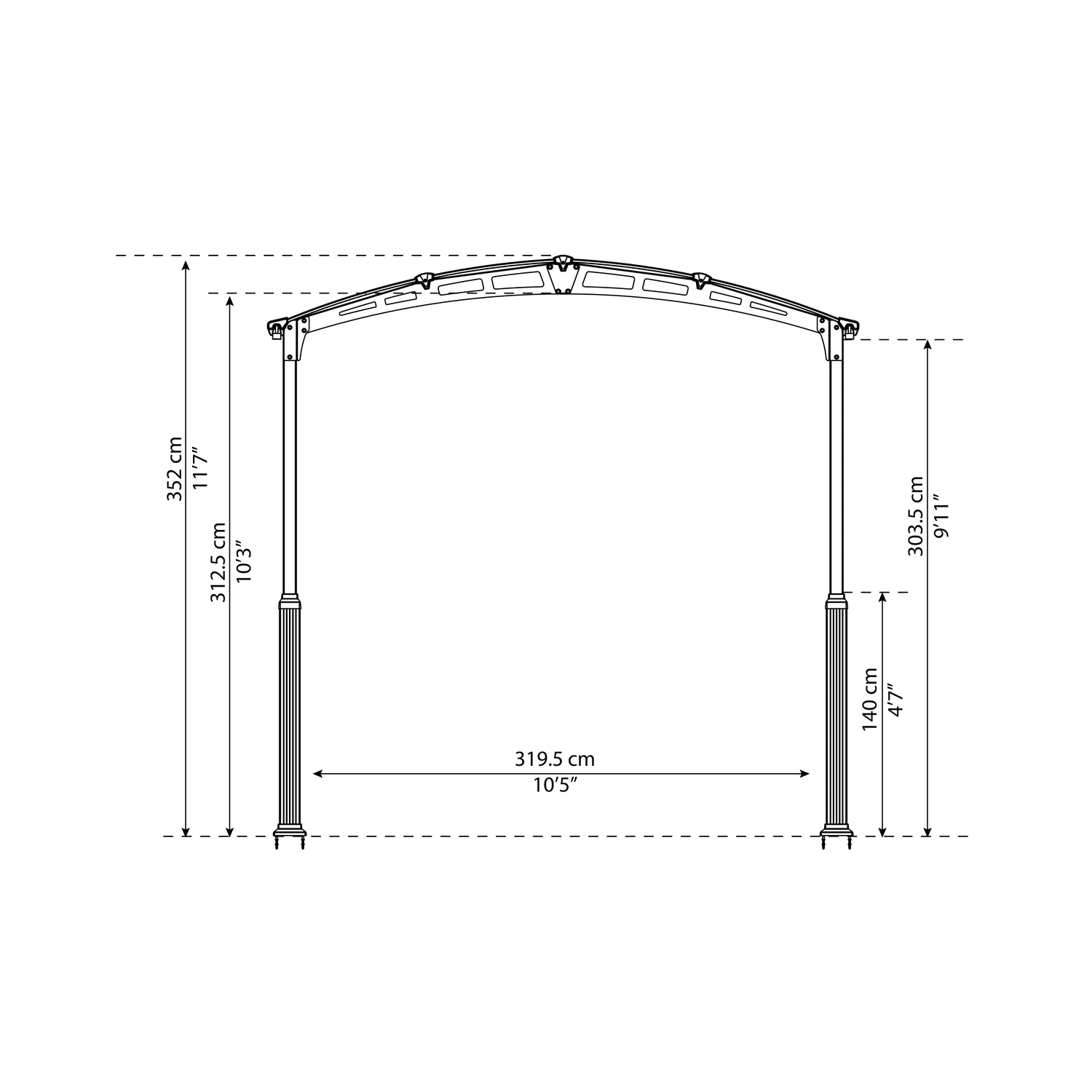 Palram - Canopia | Arcadia Alpine RV Carport 12x21x11.5 ft - Image 12