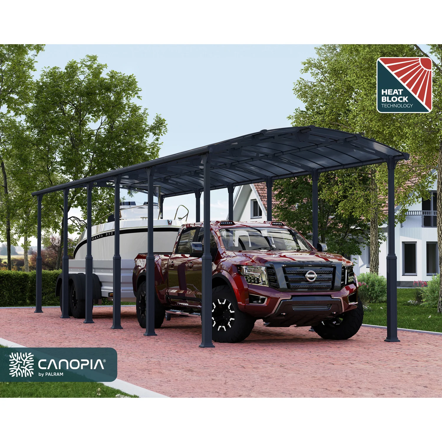 Palram - Canopia | Arcadia Alpine RV Carport 12x42x11.5 ft - Image 15