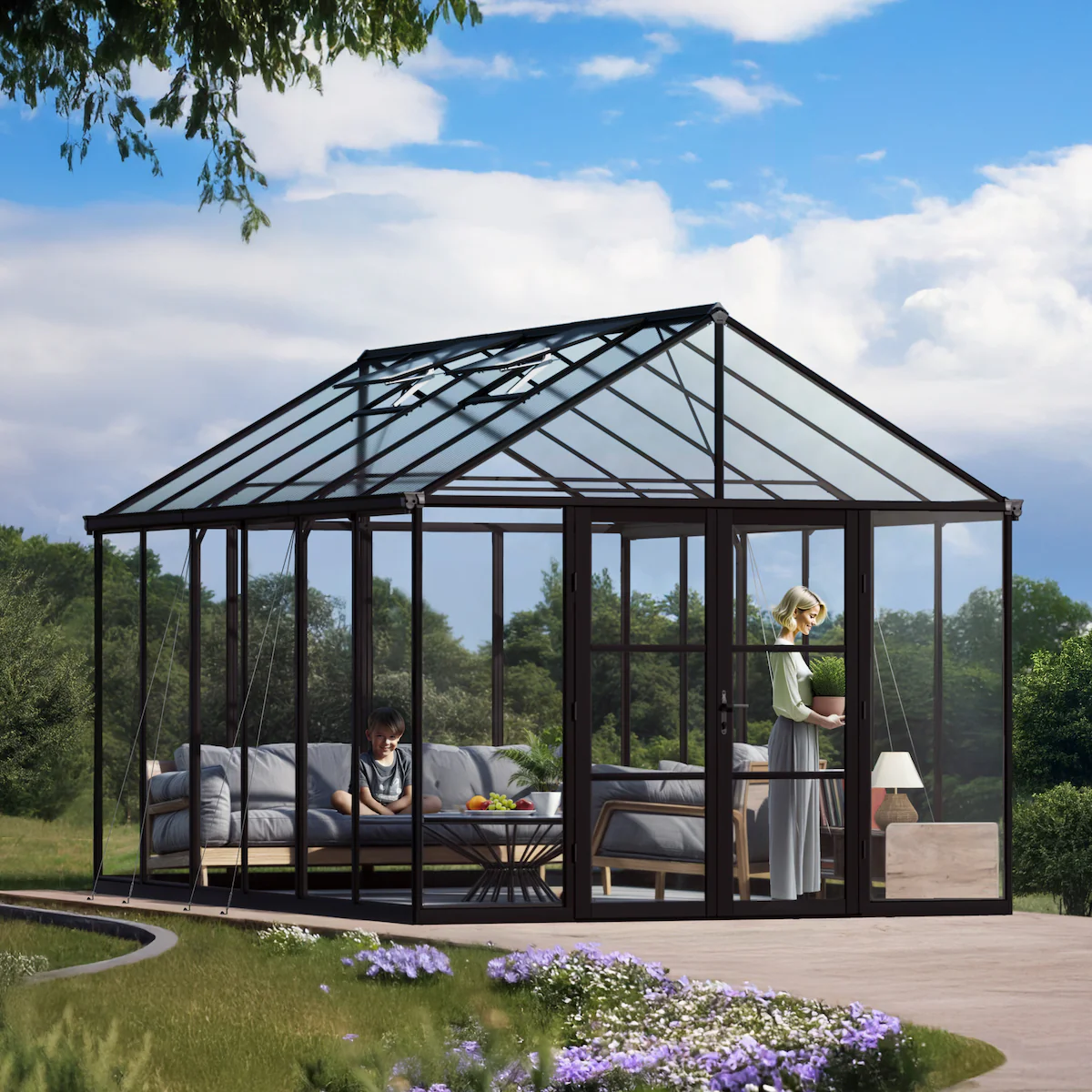Palram - Canopia | Aria Greenhouse with Polycarbonate Glazing - Image 12