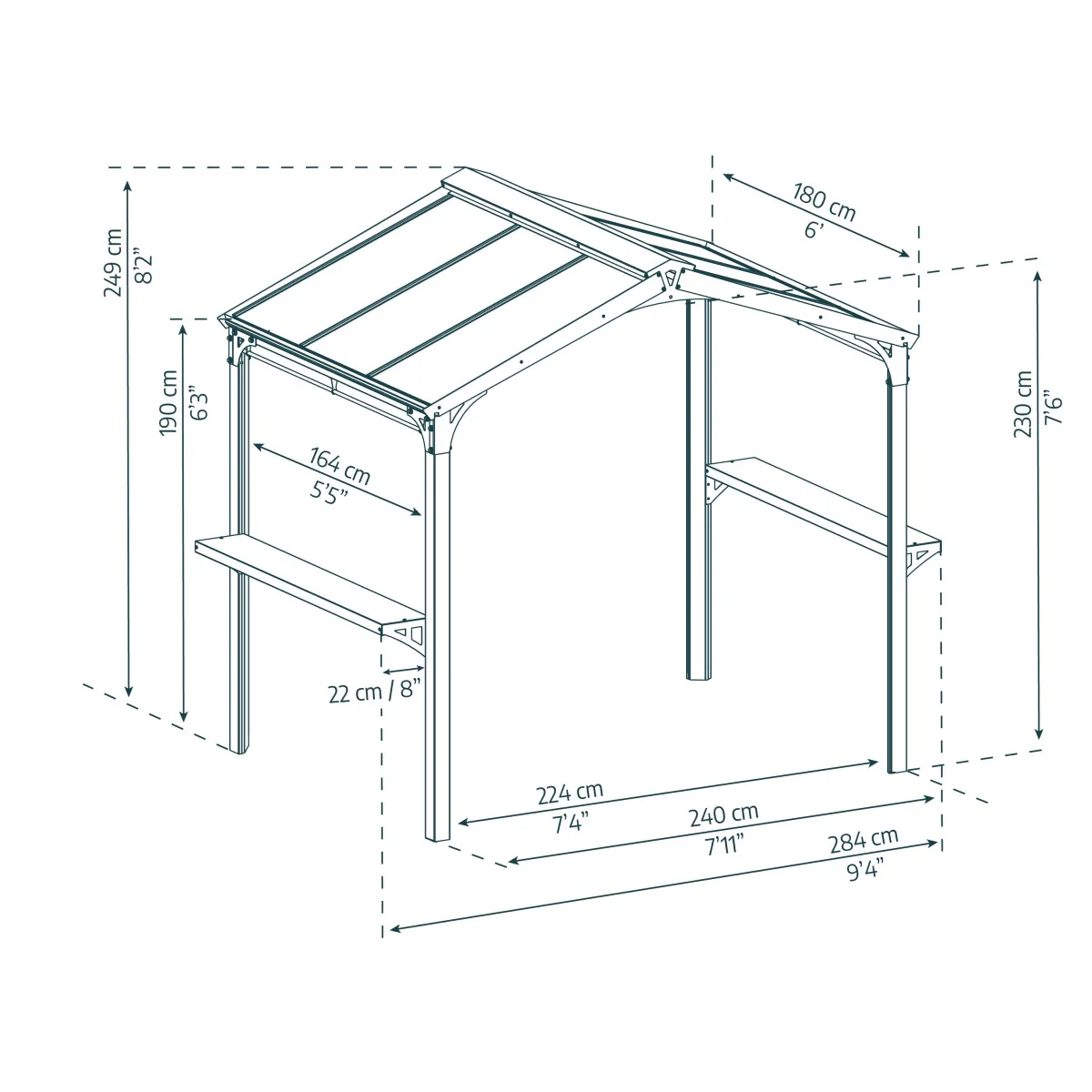 Palram - Canopia | Austin BBQ Gazebo – Premium All-Weather Grill Shelter - Image 17