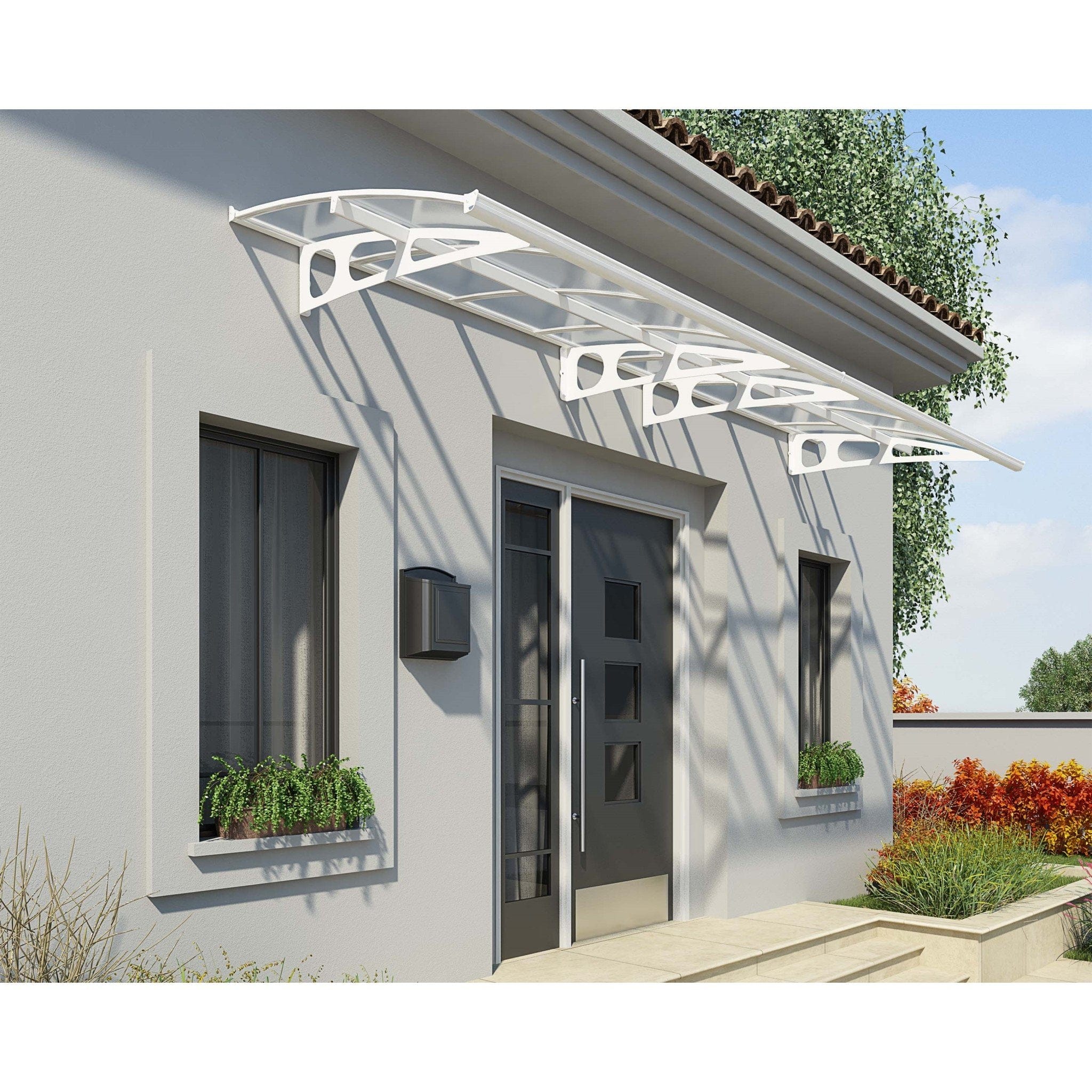 Palram - Canopia | Bordeaux Awning - White/Diffused Clear - 5 ft Wide - Image 16