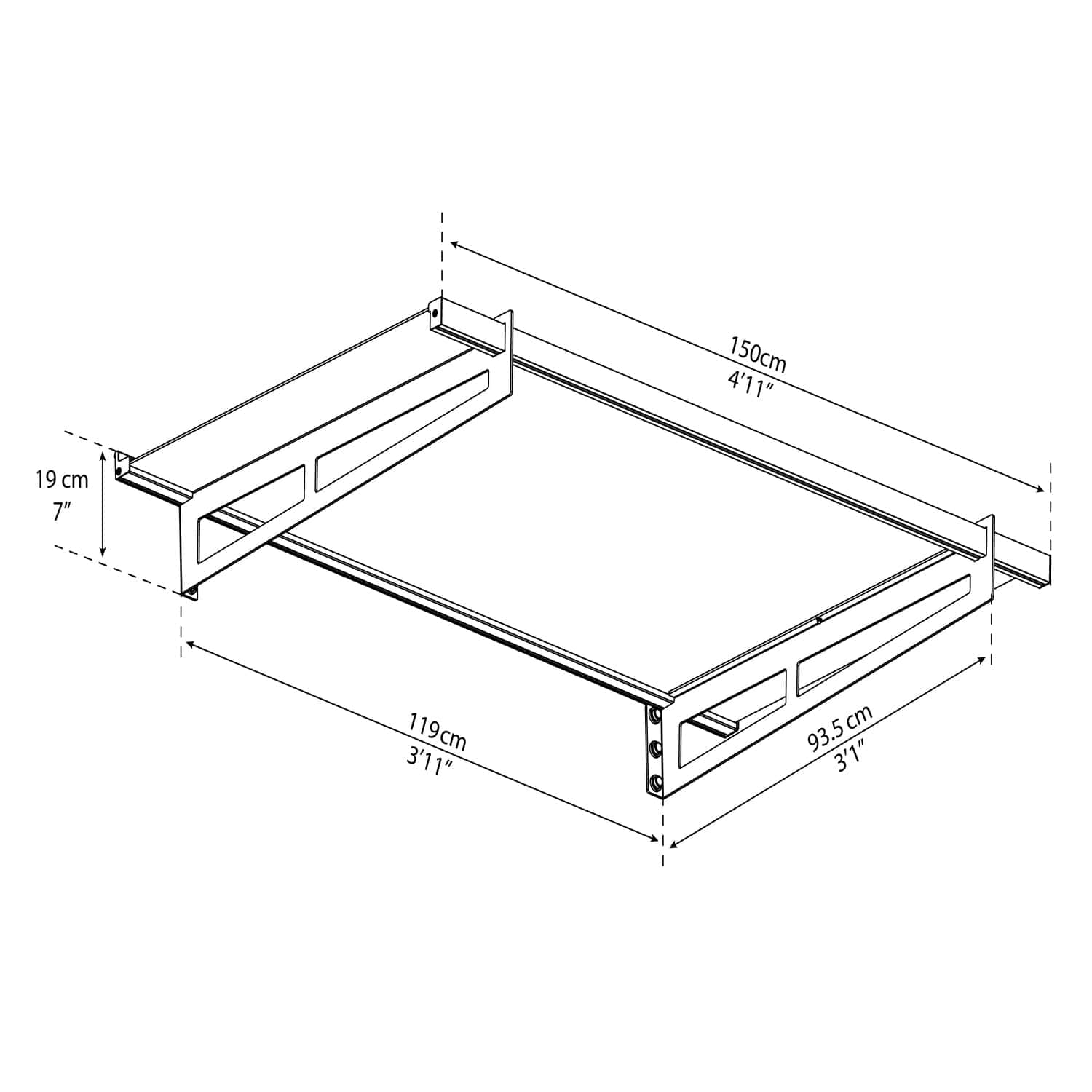 Palram - Canopia | Bremen Door Awning - Gray/Clear - Image 8