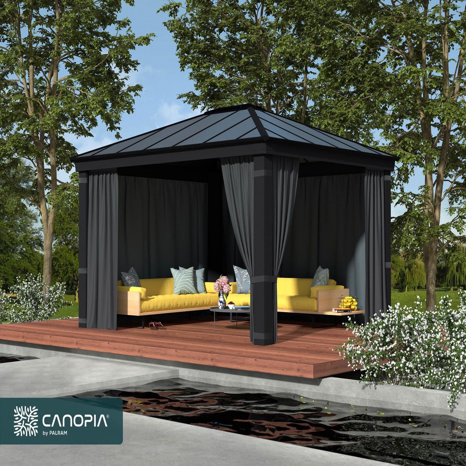 Palram - Canopia | Dallas 4300 12x14 ft Curtain Set - Image 2