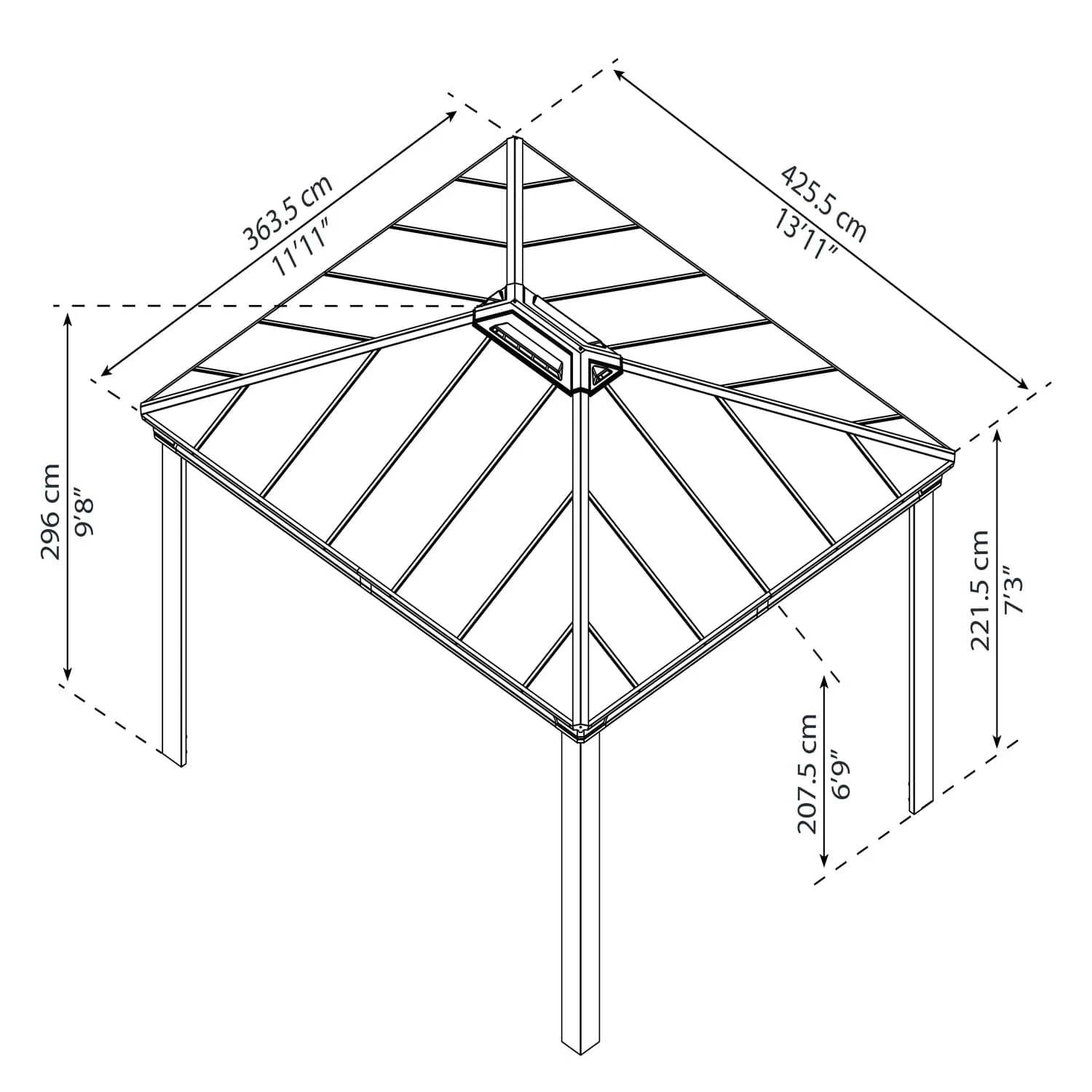 Palram - Canopia | Dallas 4300 14x12 ft Gazebo - Image 20