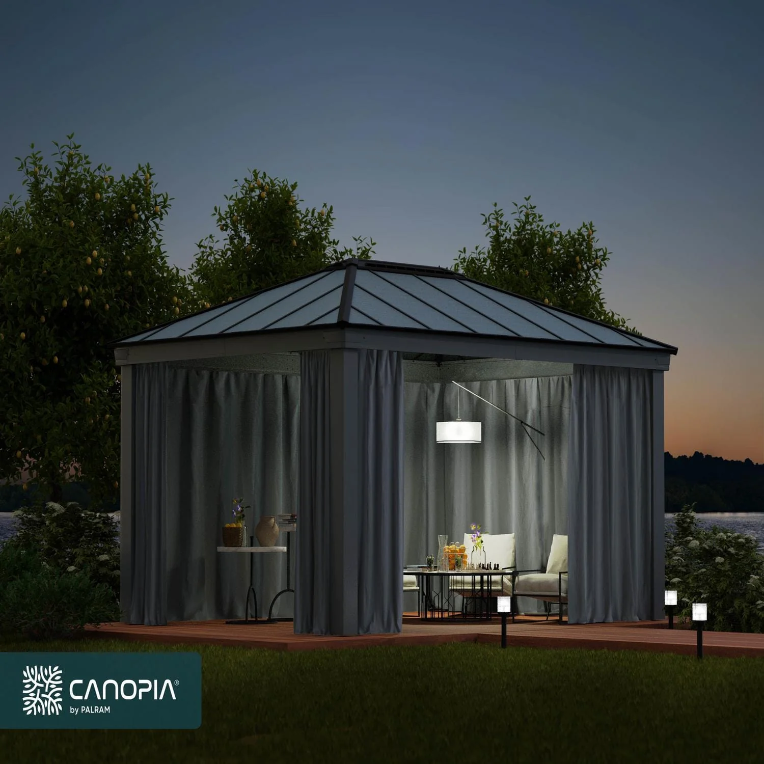 Palram - Canopia | Dallas 4900 12x16 ft Curtain Set - Image 2
