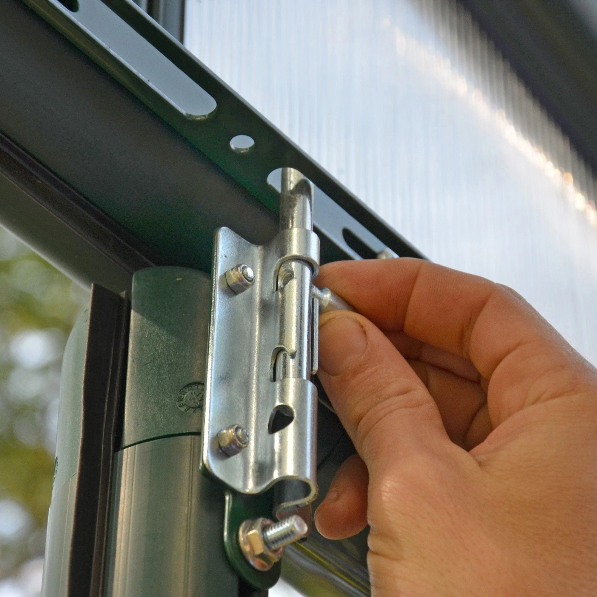 Palram - Canopia | Grand Gardener Greenhouse Kit - 8 Ft Wide - Green - 0.8mm Clear Polycarbonate Glazing - Image 9