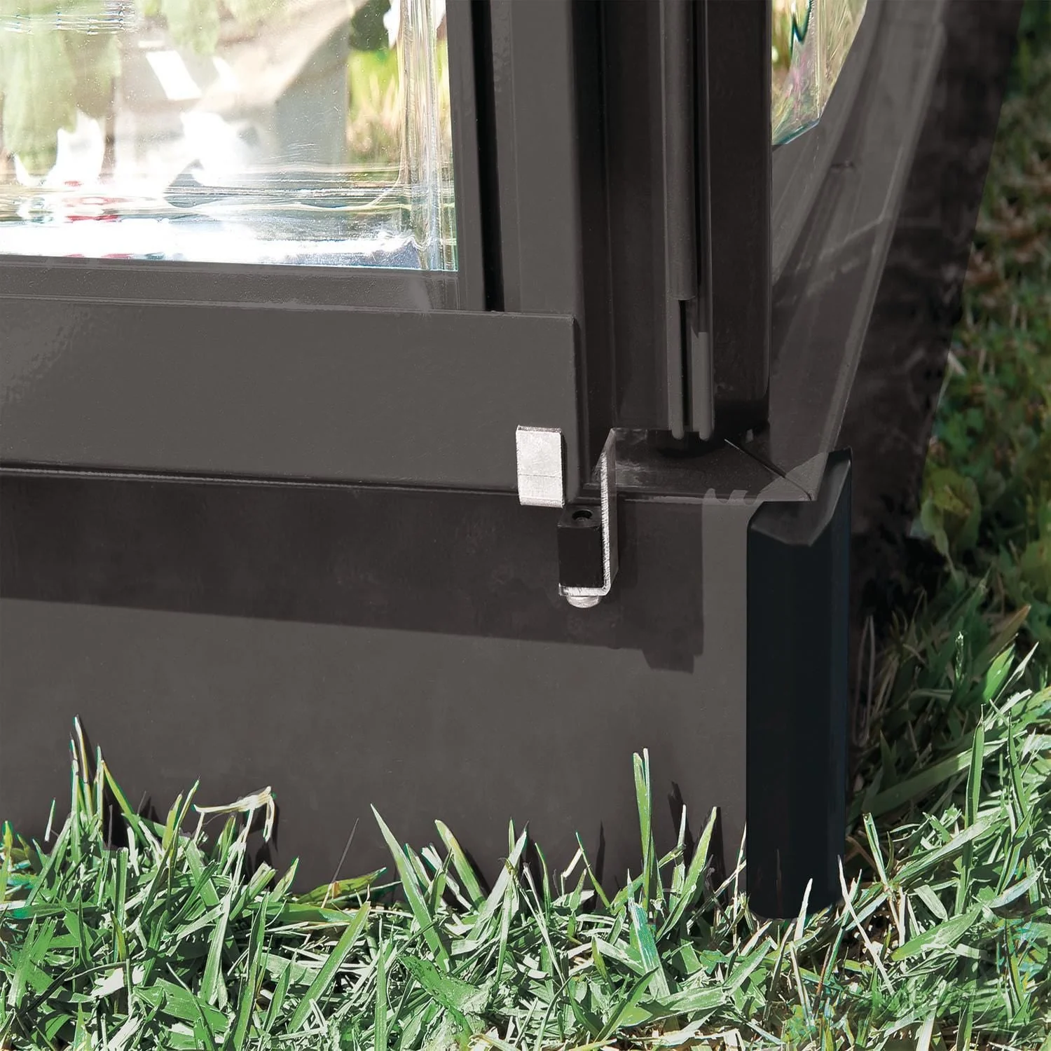 Palram - Canopia | 6x4 ft Hybrid Greenhouse Kit - Gray With 0.8mm Polycarbonate Glazing - Image 5
