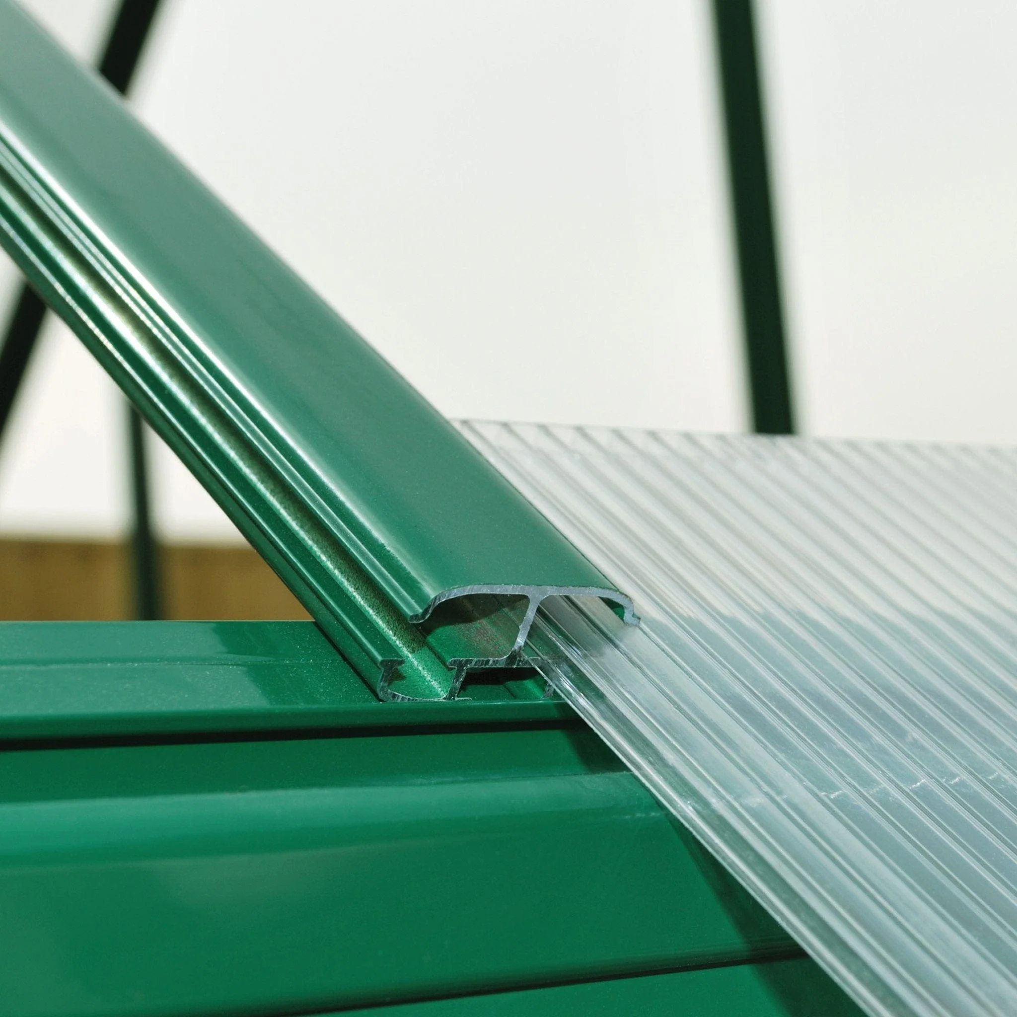 Palram - Canopia | 6x8 ft Hybrid Greenhouse Kit - Green With 0.8mm Polycarbonate Glazing - Image 6