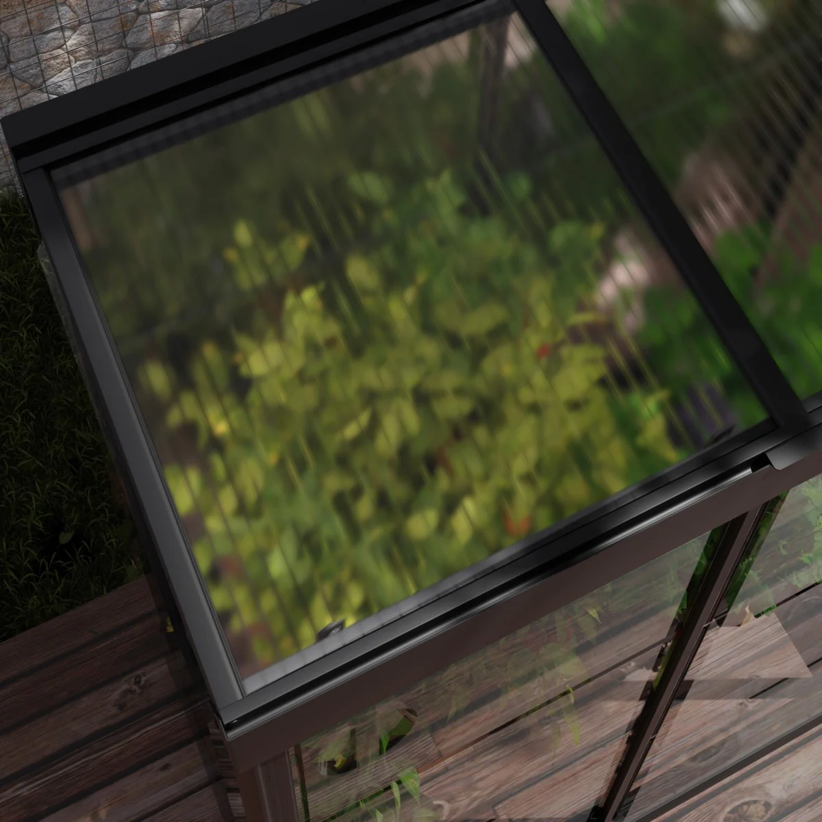 Palram - Canopia | Ivy 4x2 ft. Mini Greenhouse Kit - Black Frame with Clear Polycarbonate Glazing - Image 6