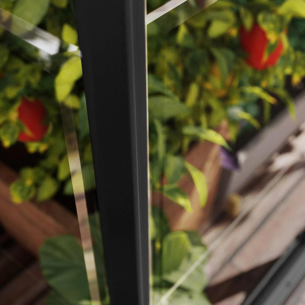 Palram - Canopia | Ivy 4x2 ft. Mini Greenhouse Kit - Black Frame with Clear Polycarbonate Glazing - Image 8