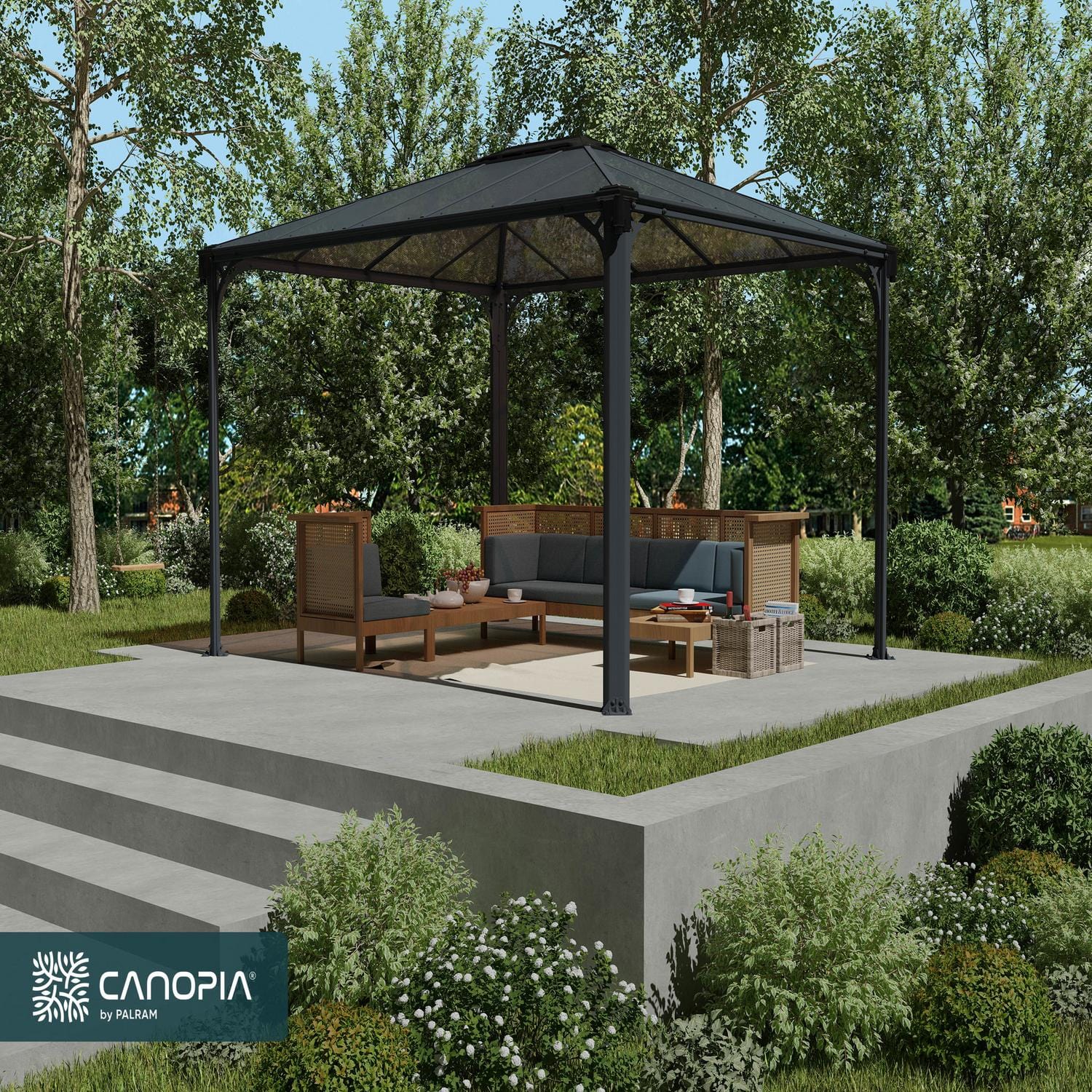 Palram - Canopia | Martinique 3600 10x12 ft Gazebo - Image 2