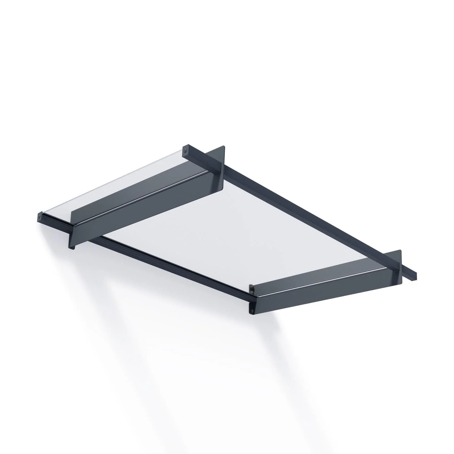 Palram - Canopia | Nancy Door Awning - Gray/Clear