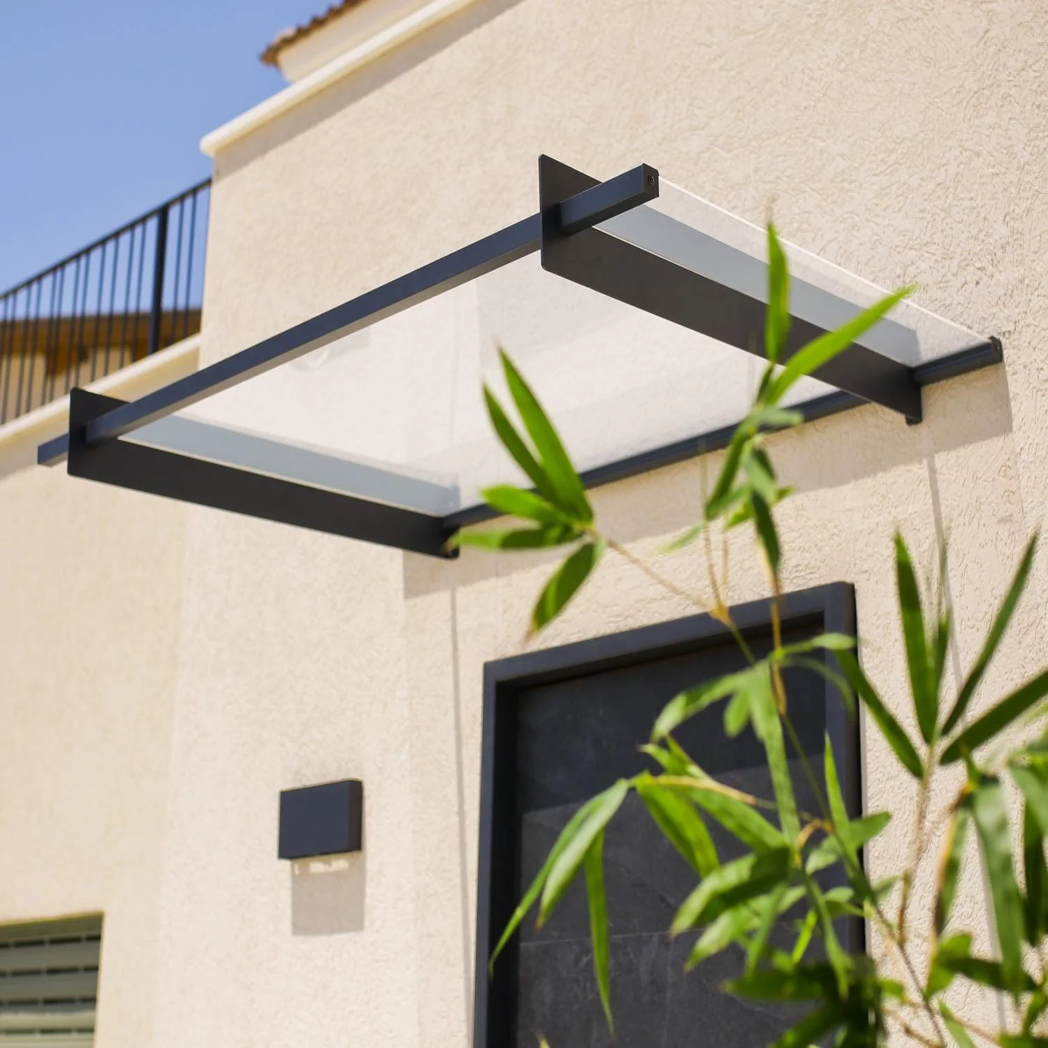 Palram - Canopia | Nancy Door Awning - Gray/Clear - Image 11