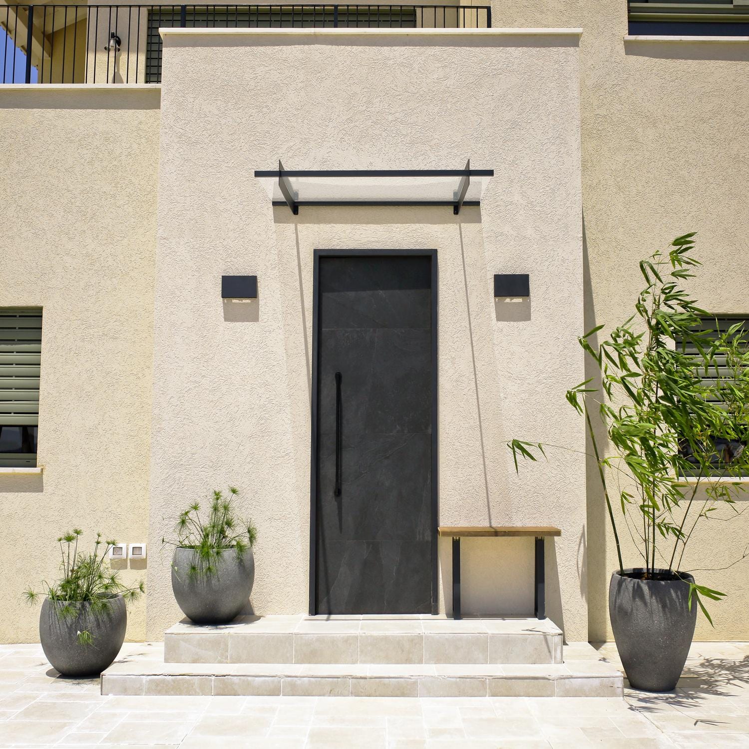 Palram - Canopia | Nancy Door Awning - Gray/Clear - Image 12