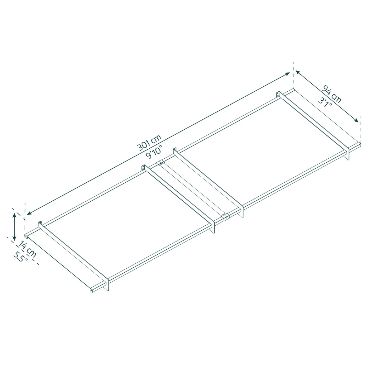 Palram - Canopia | Nancy Door Awning - Gray/Clear - Image 30